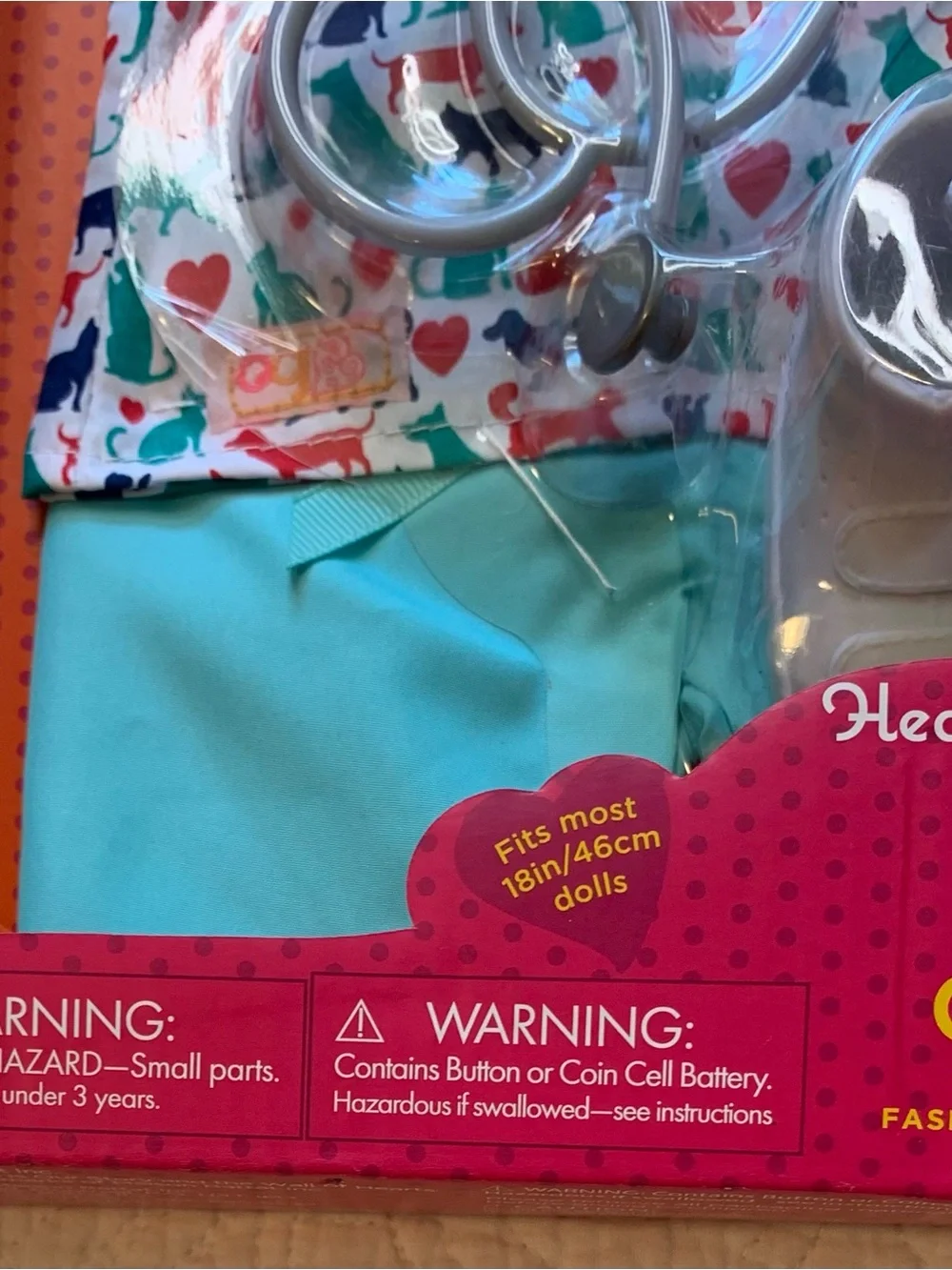 Our Generation Healthy Paws Vet Outfit Set - Teal & Multicolor